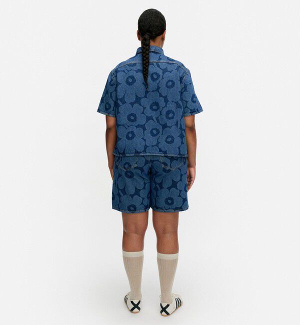 Marimekko「Maridenim Kuvata Unikko シャツ」|シャツ・ブラウス|
