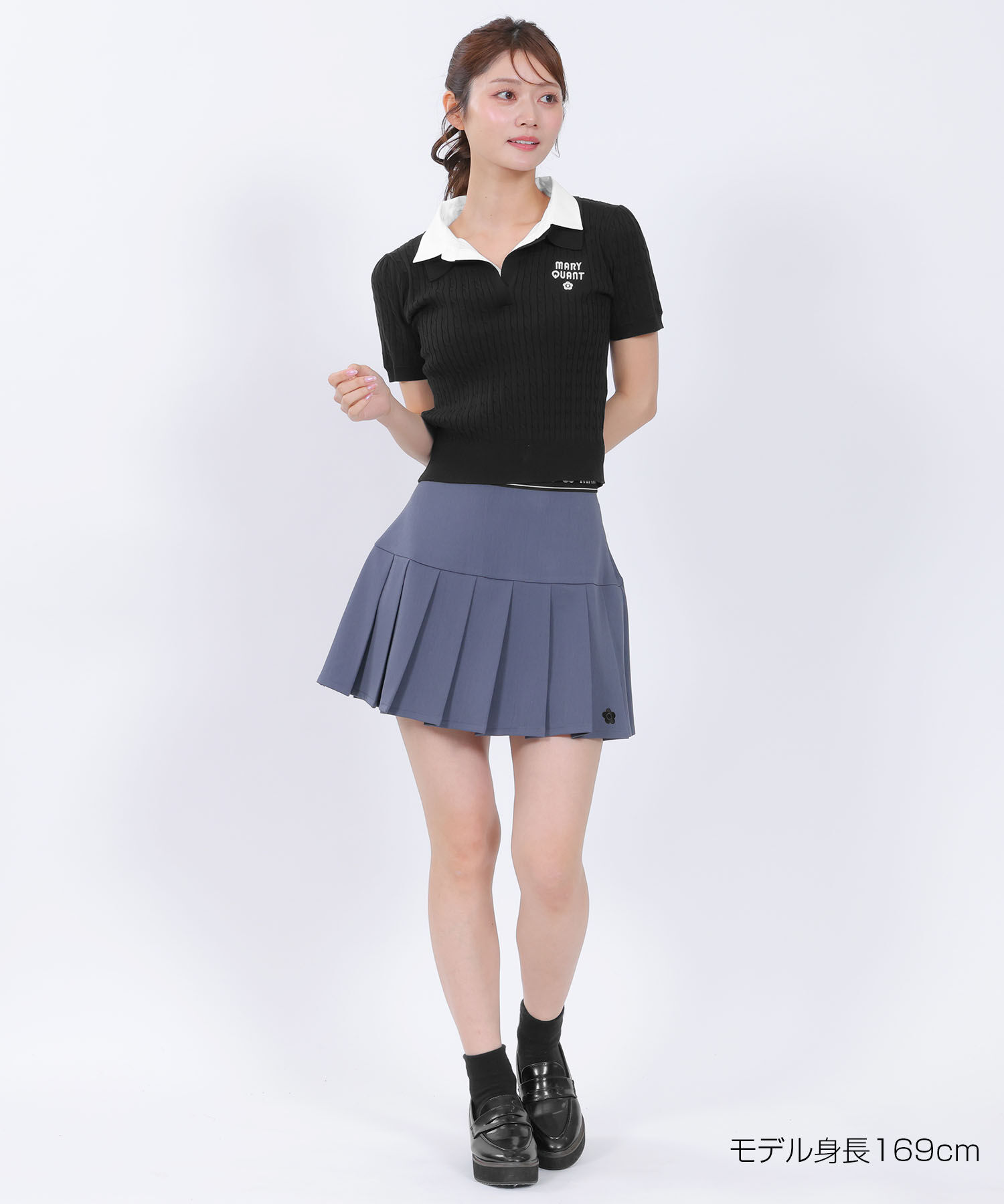 MARY QUANT「レイヤードポロ プルオーバー」|ポロシャツ|