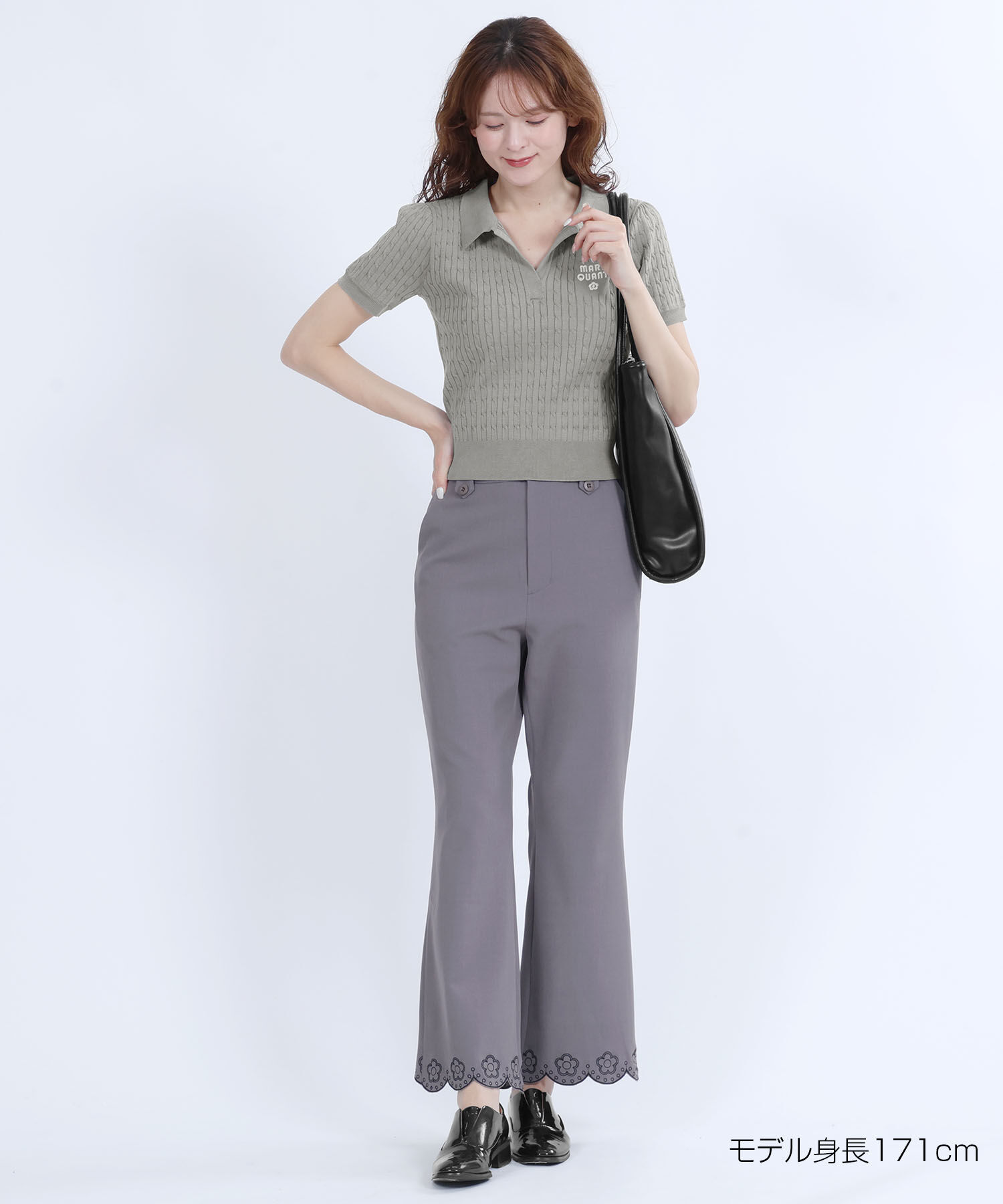 MARY QUANT「レイヤードポロ プルオーバー」|ポロシャツ|