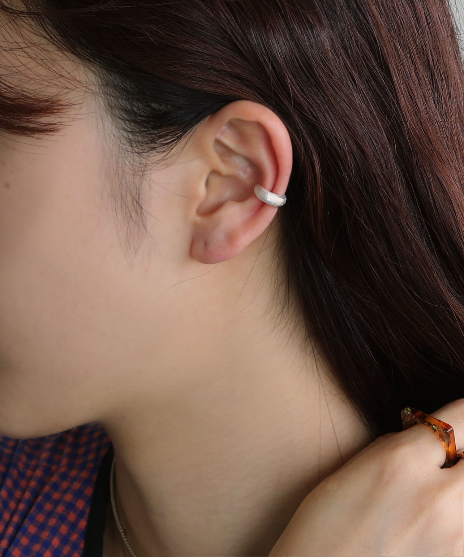 colleca la「[silver925]プランプ マットイヤーカフ〈金属アレルギー対応〉」|イヤーカフ|シルバー