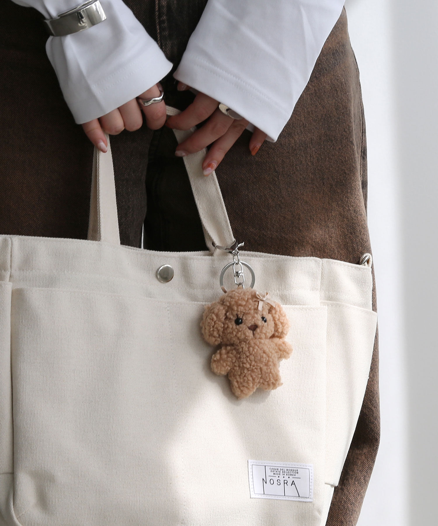  「もこもこミニプードルキーホルダー/チャーム」|チャーム・キーホルダー|