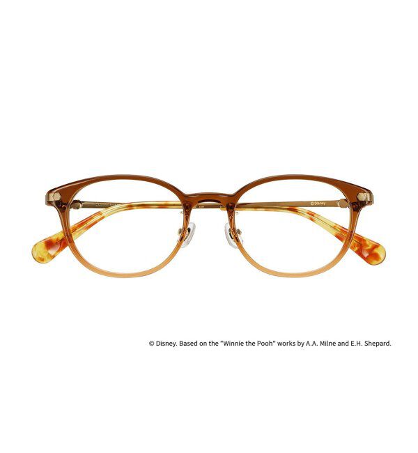  「 ウェリントン型 メガネ | 軽量、眼鏡、くまのプーさん Zoff  レンズ交換券付 レンズ交換券付」|メガネ|