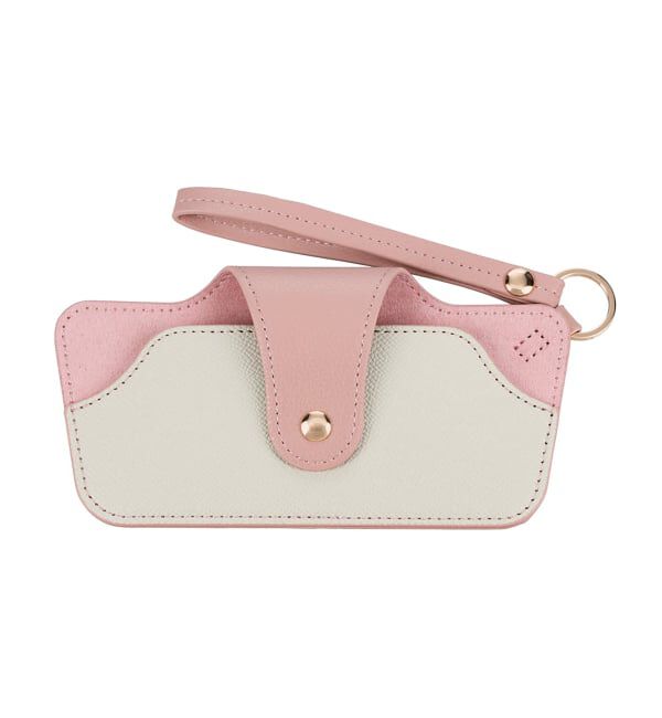  「メガネケース サングラスケース スリム コンパクト 男女兼用 ギフトメガネケース」|サングラス|ライトピンク