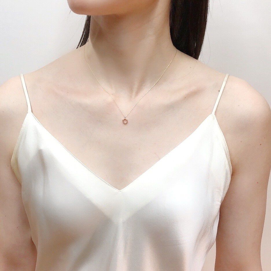 KAORU「ミニ ミモザ ネックレス／K10ピンクゴールド」|ネックレス|