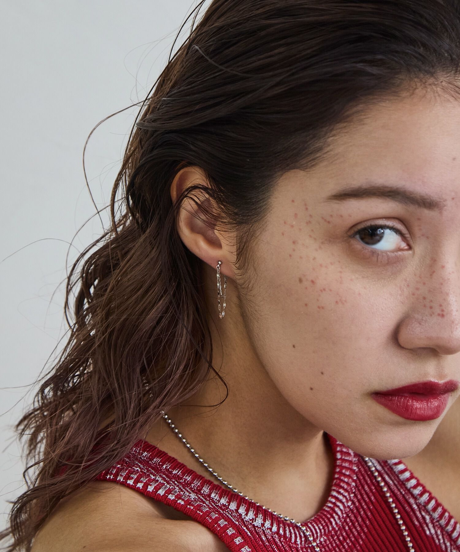 JUPITER「【WEB限定】SV925チェーンフープピアス」|ピアス|