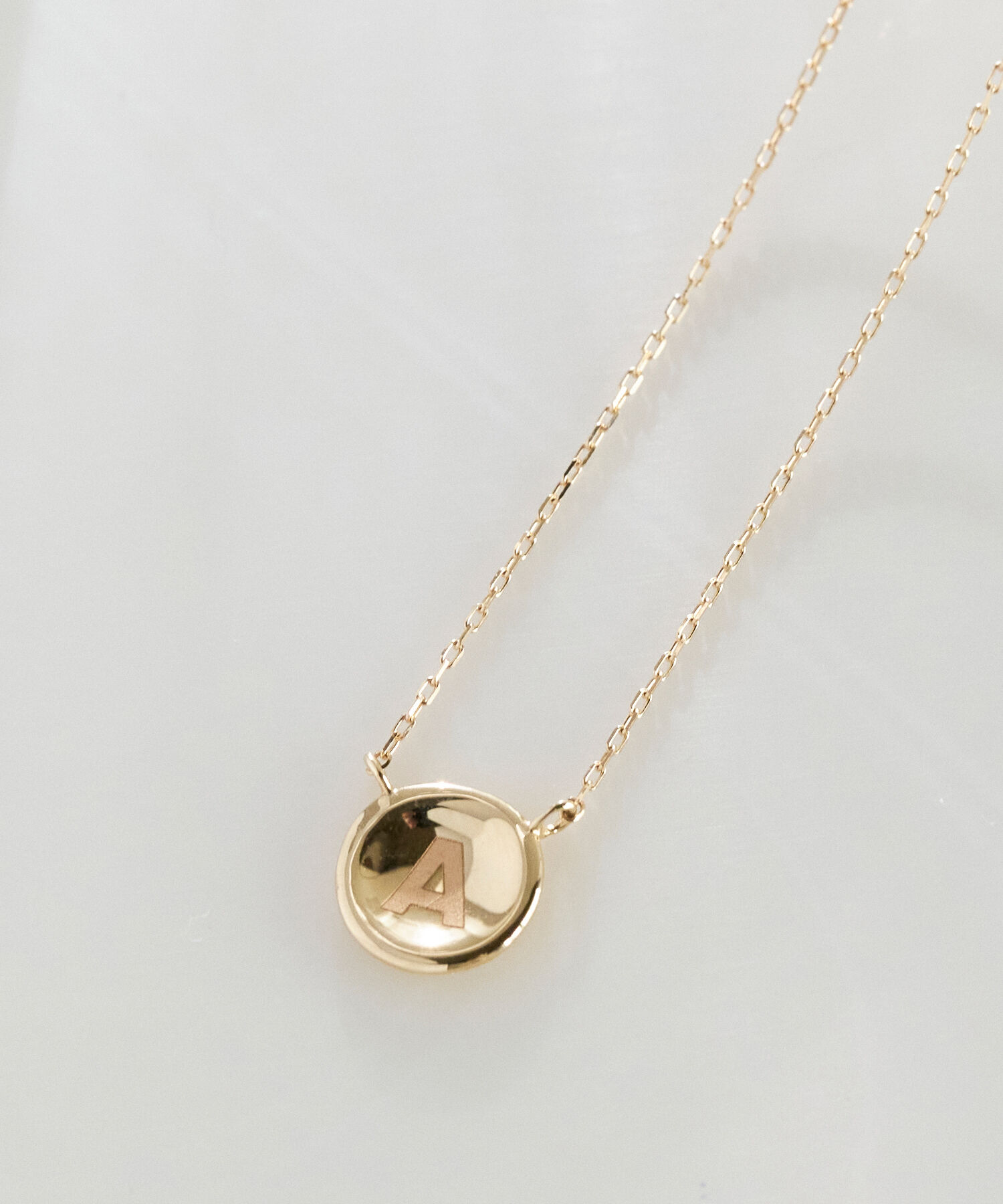 JUPITER「【K10】イニシャルコインネックレス」|ネックレス|