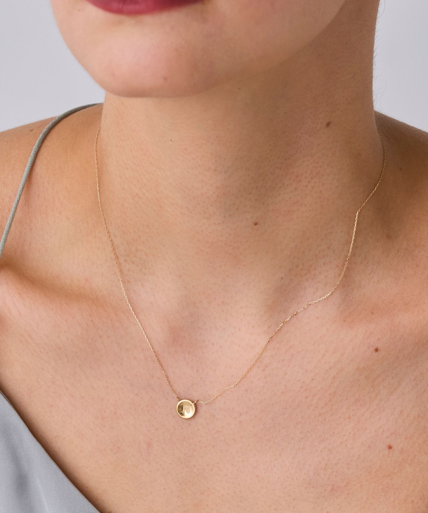 JUPITER「【K10】イニシャルコインネックレス」|ネックレス|