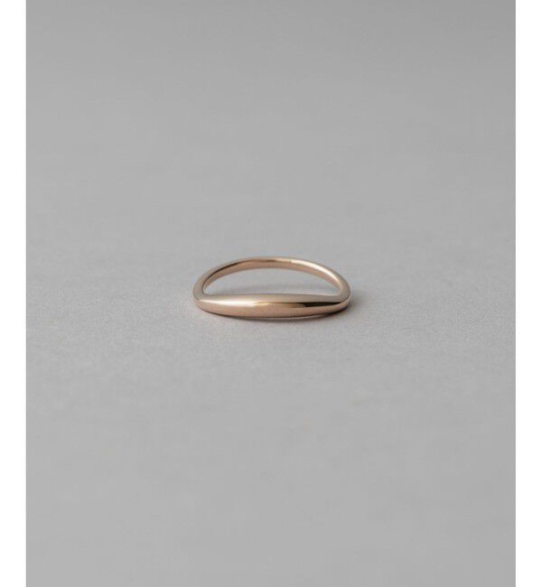 ete「[ONLINE Limited] クレセントムーン リング」|リング|ピンクゴールド