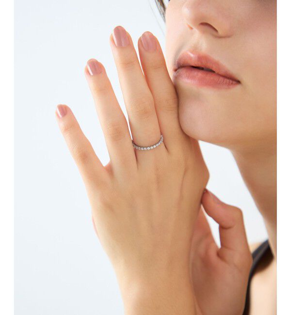 ete「[ラインストーン] チェーンリング」|リング|