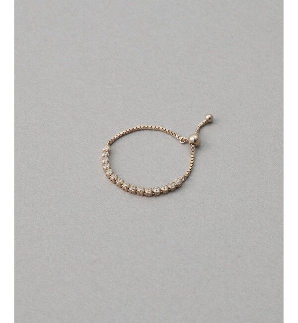 ete「[ラインストーン] チェーンリング」|リング|