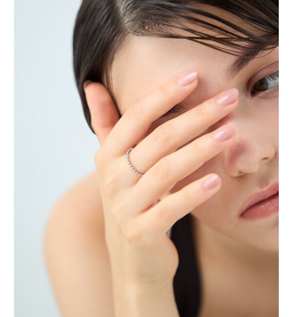 ete「[ラインストーン] チェーンリング」|リング|