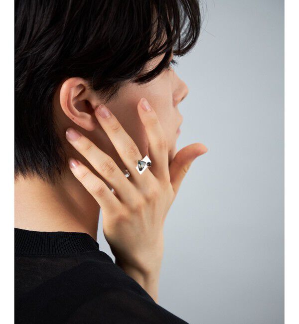 Jouete「ナチュラルストーン プレート」|リング|