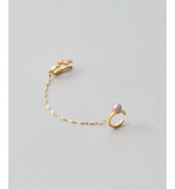 Jouete「【先行予約】[ロープカフス] ジルコニア&times;パール」|イヤーカフ|