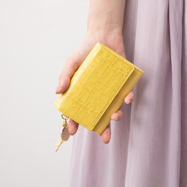  「メタルチャーム・　ネームカードケース　／Ｌｉｌｉｅｔｍｏｉ」|名刺入れ・カードケース|イエロー