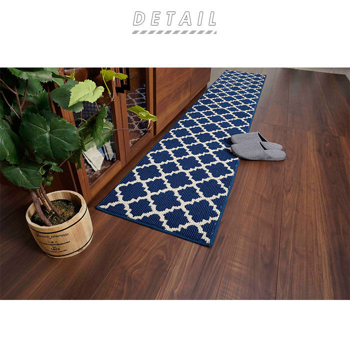 BACKYARD FAMILY「キッチンマット 240cm 通販 おしゃれ 洗える 北欧 調 台所マット 台所用品 モロッカン」|その他|