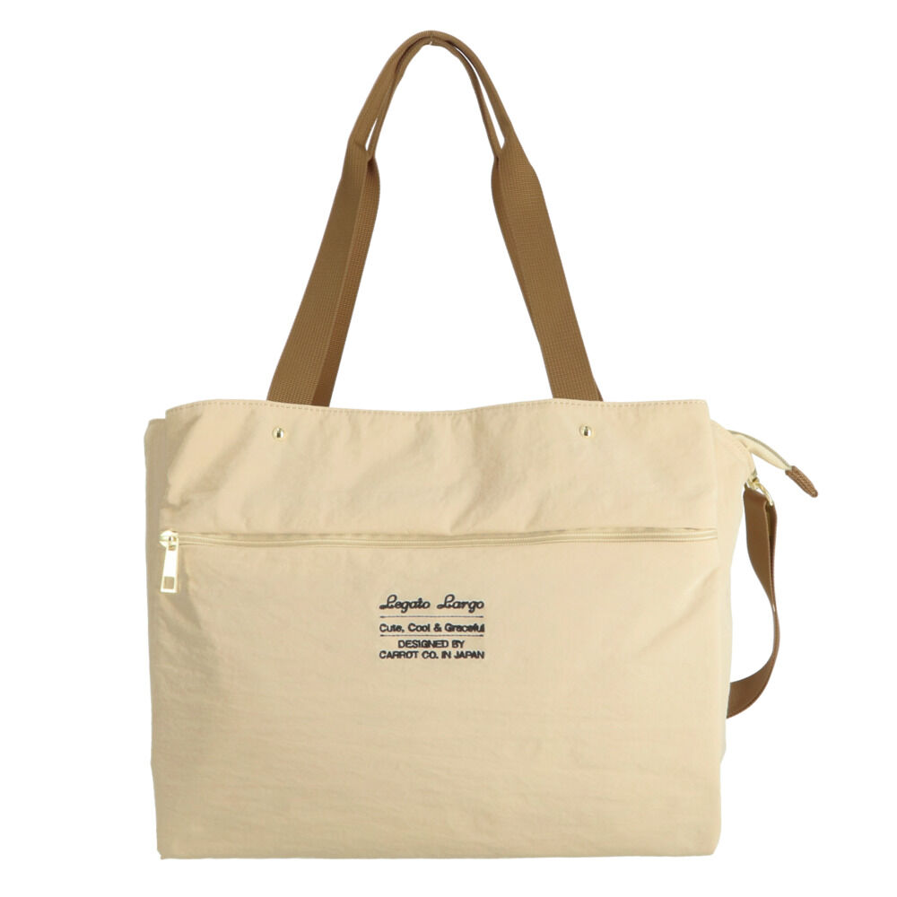 Legato Largo「レガートラルゴ トートバッグ 通販 レディース ショルダー 斜めがけ 大人 かわいい 大きめ」|トートバッグ|ベージュ2