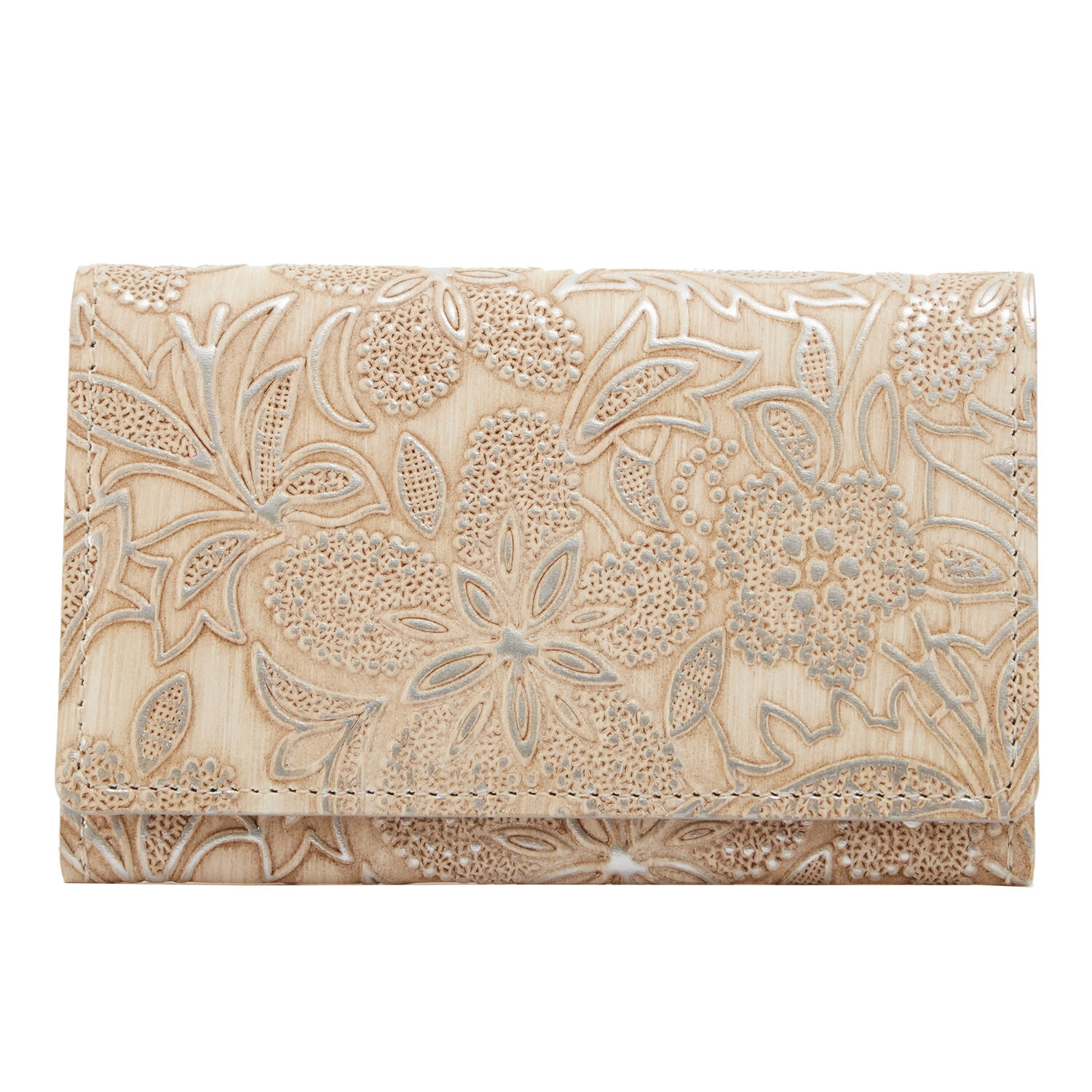 BACKYARD FAMILY「名刺入れ クレア ARUKAN アルカン 通販 カードケース レディース 女性用 フラワーパール」|名刺入れ・カードケース|ベージュ1