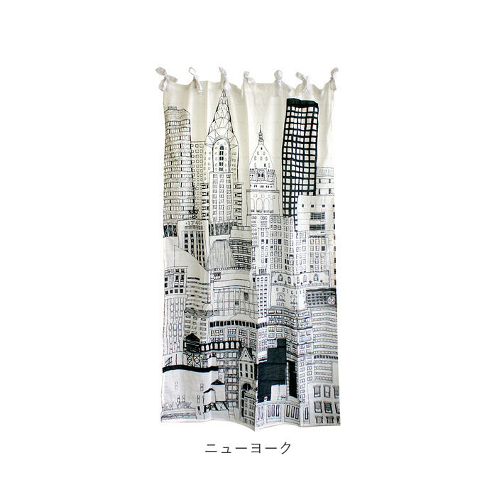 BACKYARD FAMILY「カーテン おしゃれ かわいい 通販 可愛い 仕切り 目隠し 布 インド綿 コットン ニューヨーク」|その他|