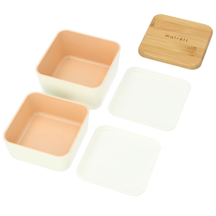 BACKYARD FAMILY「弁当箱 女子 大人 二段 通販 お弁当箱 2段 600ml おしゃれ かわいい 北欧 女性 女の子」|食器・キッチングッズ|