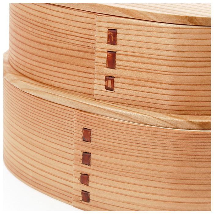 BACKYARD FAMILY「わっぱ 弁当箱 通販 小判入子型 2段 二段 700ml わっぱ弁当 まげわっぱ 曲げわっぱ 白木」|食器・キッチングッズ|