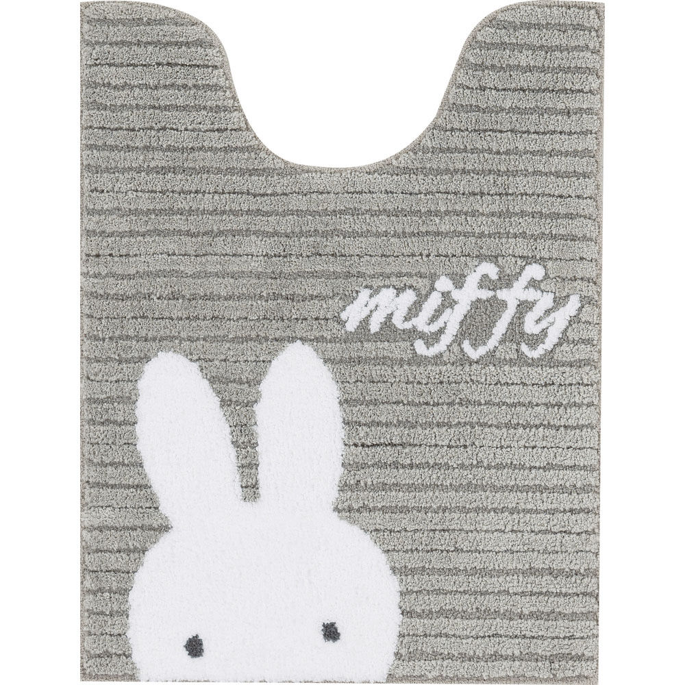 BACKYARD FAMILY「センコー トイレマット キャラクター 通販 トイレ マット ロング 80&times;60 かわいい おしゃれ」|トイレタリー・ランドリーグッズ|グレー1