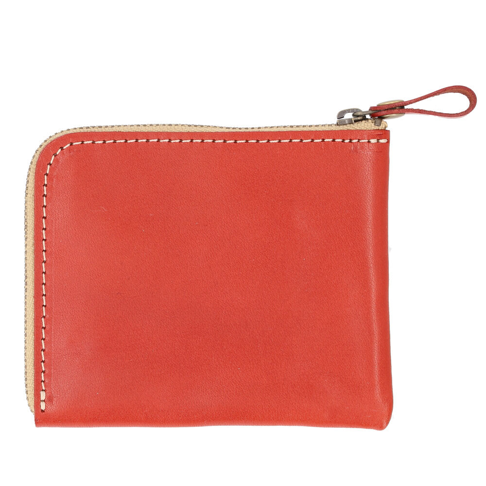 BACKYARD FAMILY「ミニ財布 レディース 通販 日本製 本革 革 薄型財布 カード入れ 小銭入れ 財布 さいふ サイフ」|財布|レッド1