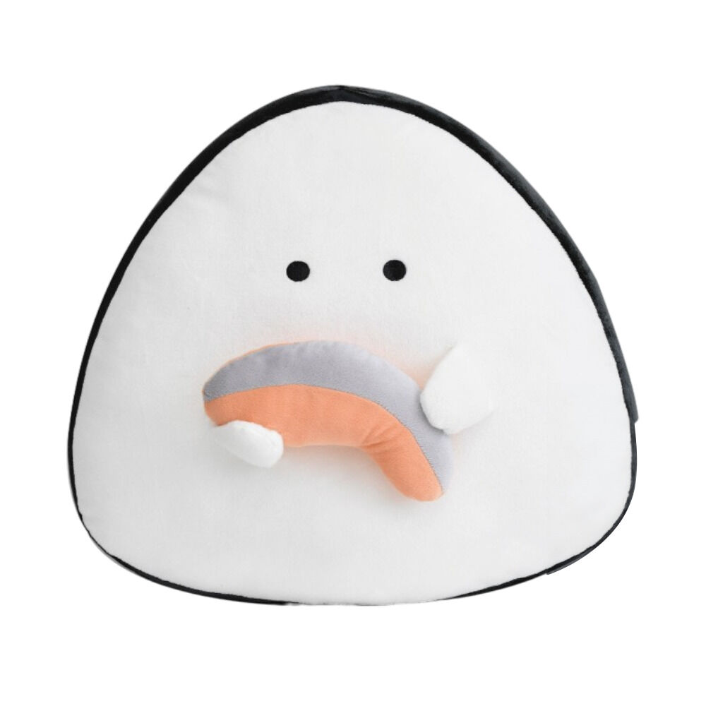 BACKYARD FAMILY「ぎゅっとおにぎりさん クッション 大きい 通販 アームレスト 腰当て 枕 まくら ぬいぐるみ」|ブランケット|ホワイト2