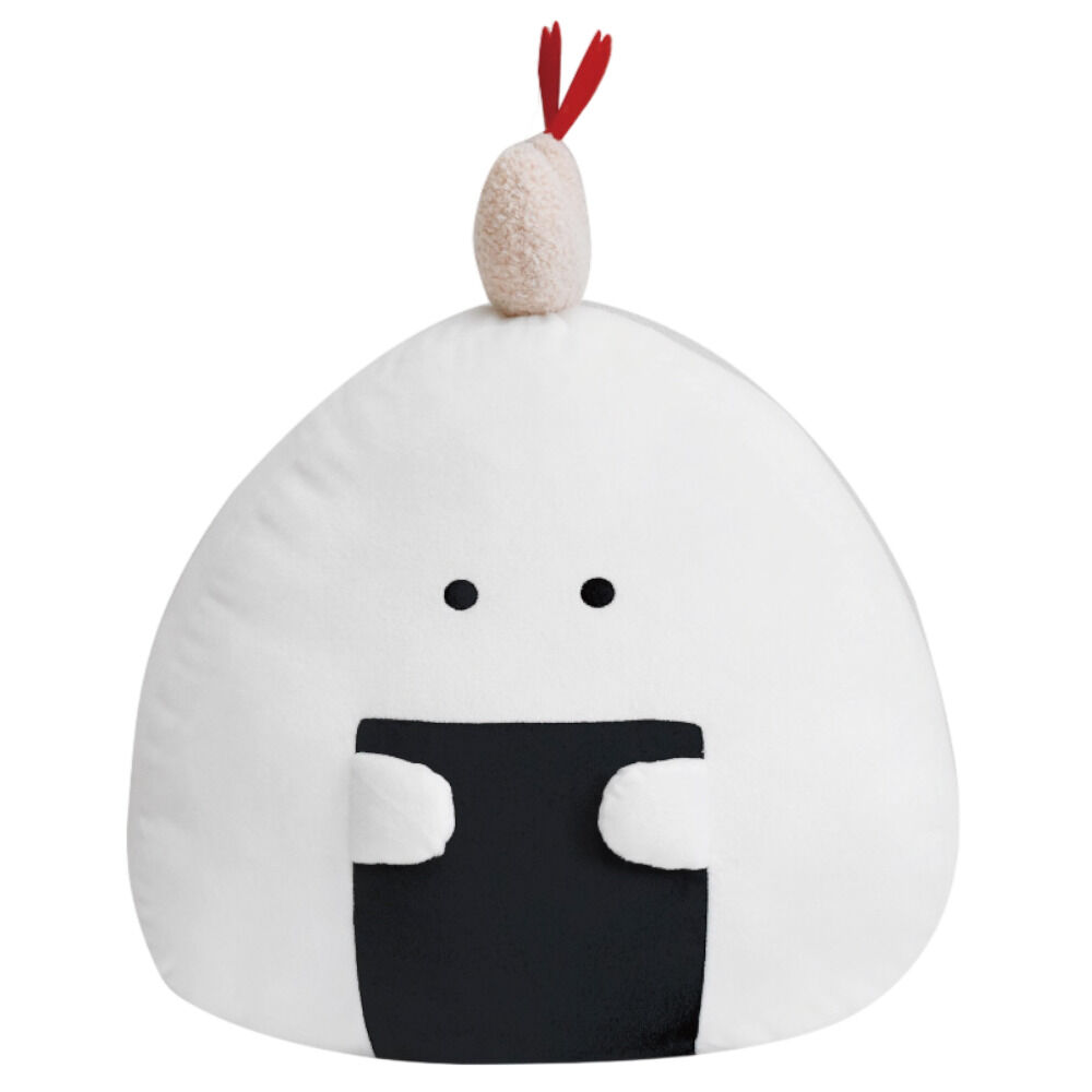 BACKYARD FAMILY「ぎゅっとおにぎりさん クッション 大きい 通販 アームレスト 腰当て 枕 まくら ぬいぐるみ」|ブランケット|ホワイト4