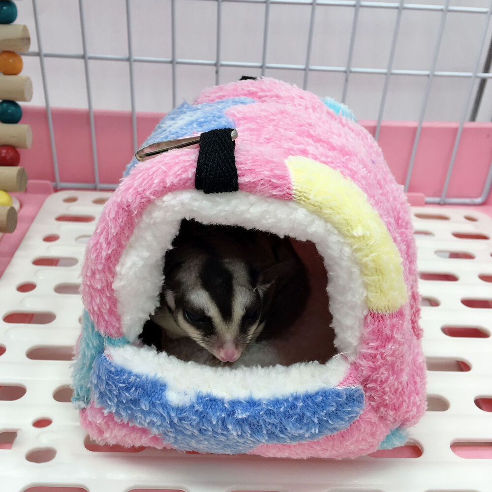 BACKYARD FAMILY「ハムスター あったか ハウス 通販 ハンモック ベッド ハムスターハウス 冬 もこもこ 暖かい」|その他|ピンク1