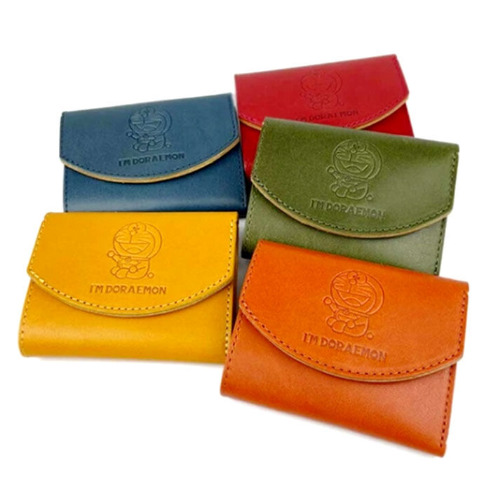 BACKYARD FAMILY「三つ折り財布 革 通販 日本製 ドラえもん ドラエモン 本革 牛革 ミニウォレット 三つ折り」|財布|