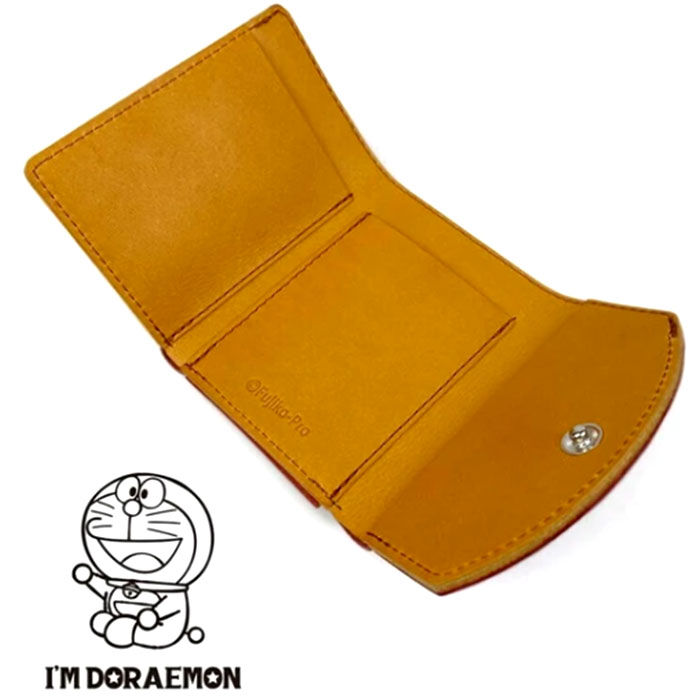 BACKYARD FAMILY「三つ折り財布 革 通販 日本製 ドラえもん ドラエモン 本革 牛革 ミニウォレット 三つ折り」|財布|