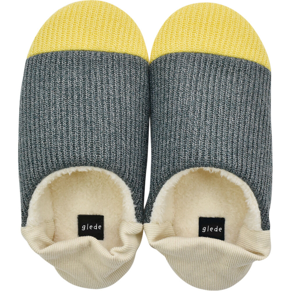 BACKYARD FAMILY「ルームシューズ レディース かわいい 通販 glede グレーデ スリッパ ニットルームシューズ」|ルームシューズ|グレー1