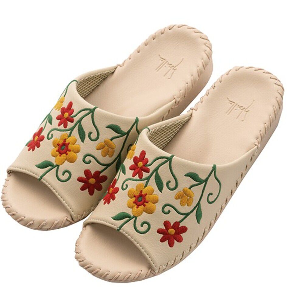 BACKYARD FAMILY「シビラ スリッパ 拭ける 通販 ルームシューズ レディース ルームスリッパ 室内スリッパ」|ルームシューズ|ベージュ1