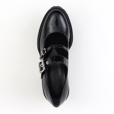 銀座かねまつ「AP255106ENABLK 【The Addict】【本革】メリージェーンパンプス」|パンプス|