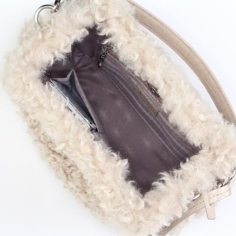 銀座かねまつ「S525536FAFPS1　カーリーフェイクファーバッグ」|トートバッグ|