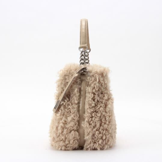 銀座かねまつ「S525536FAFPS1　カーリーフェイクファーバッグ」|トートバッグ|