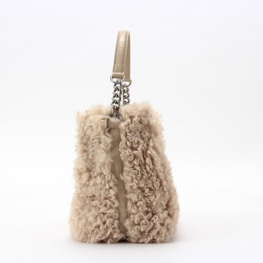 銀座かねまつ「S525536FAFPS1　カーリーフェイクファーバッグ」|トートバッグ|