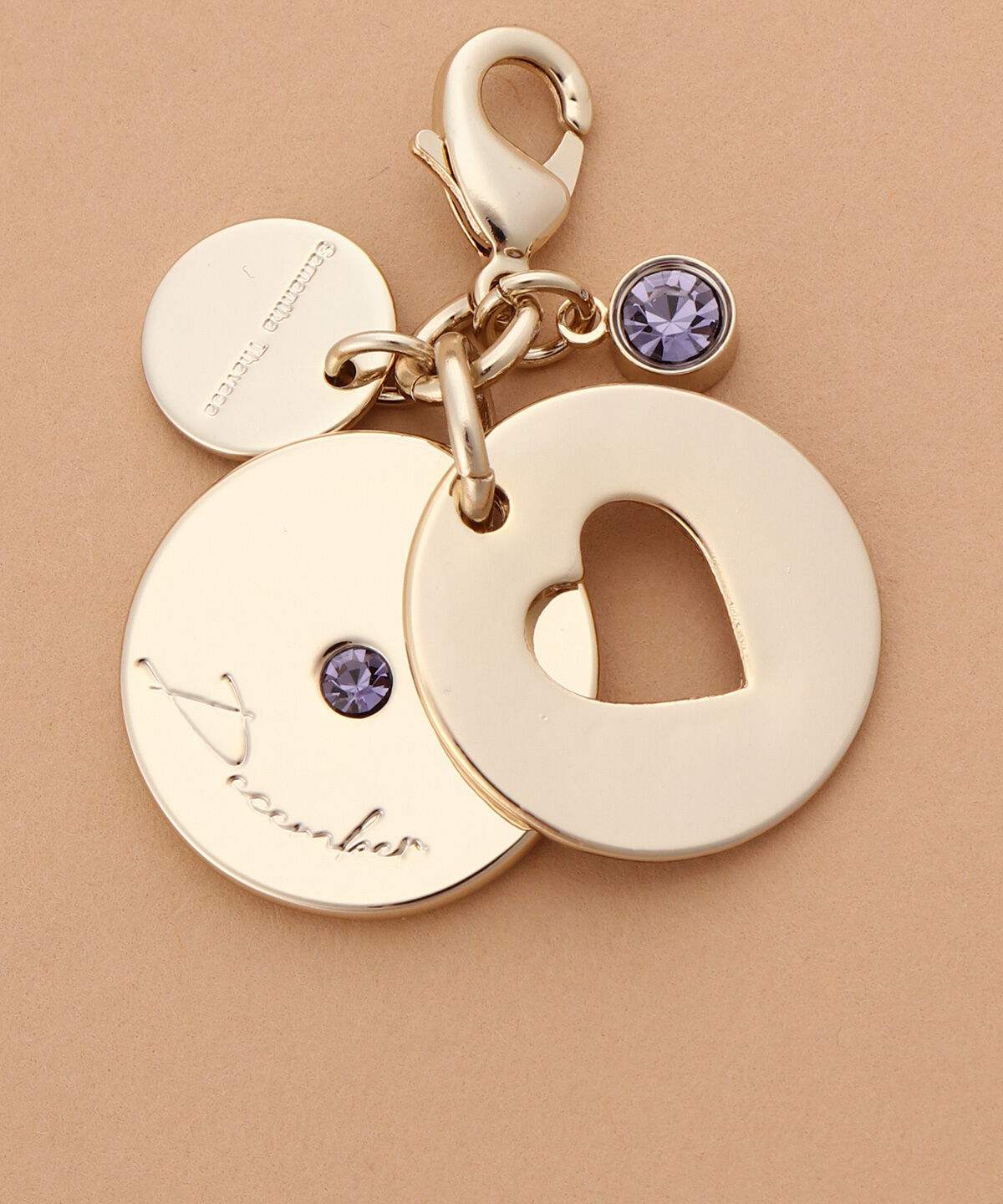 Samantha Thavasa「バースデーストーンカラービジューファスナーチャーム（12月）」|チャーム・キーホルダー|