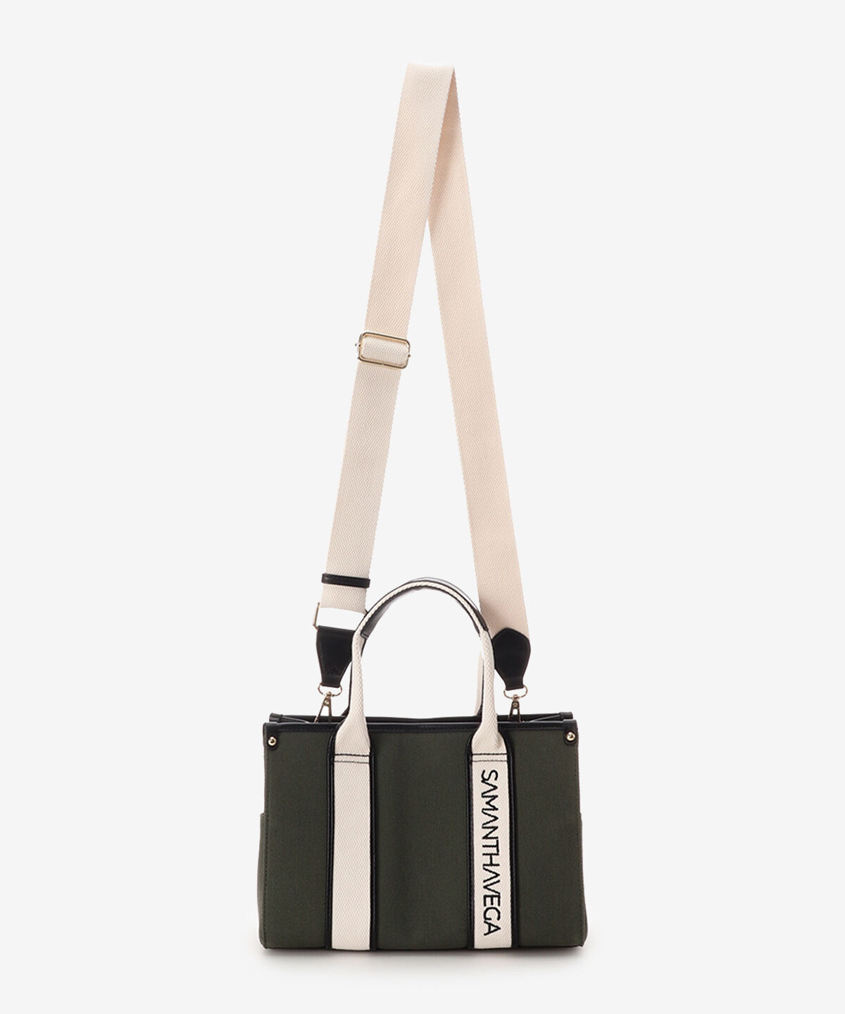 Samantha Vega「ロゴテープキャンバスハンドバッグ（小）」|ハンドバッグ|