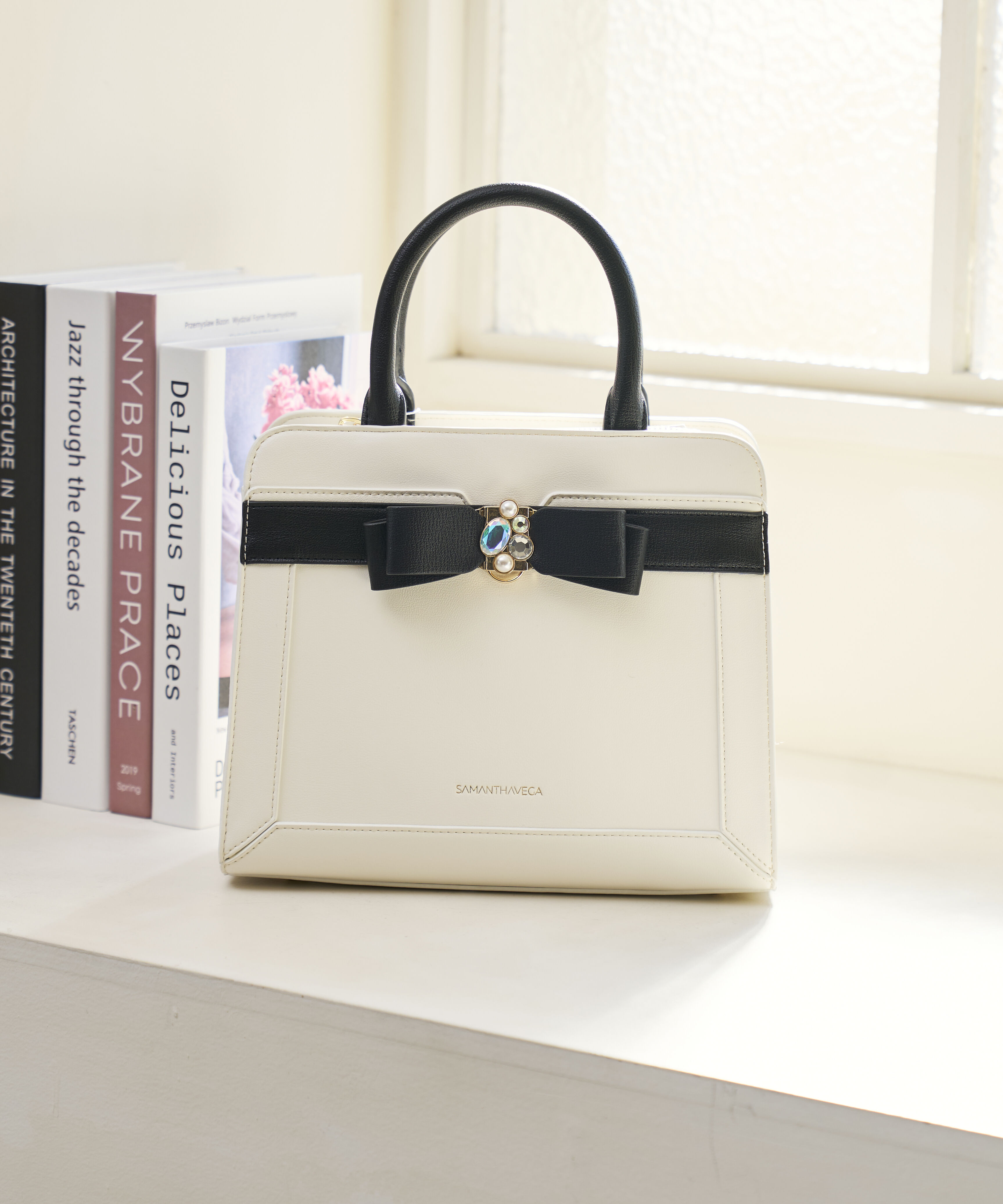 Samantha Vega「ジュエルリボンハンドバッグ」|ハンドバッグ|