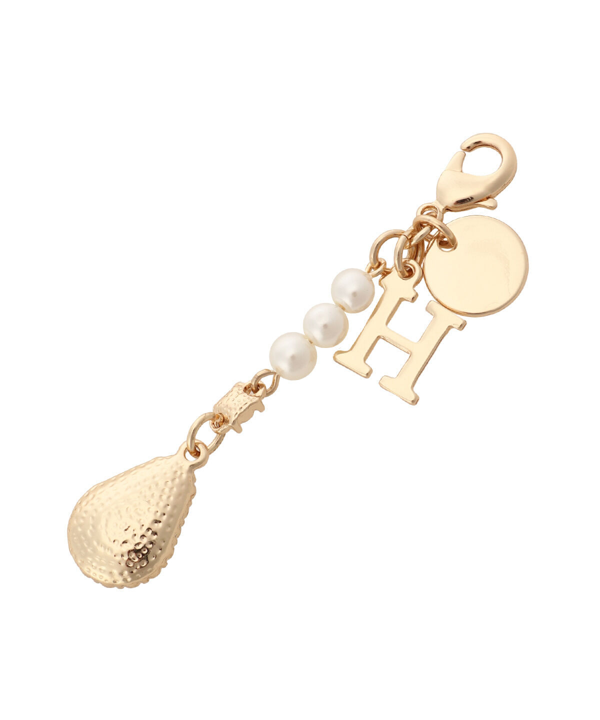 Samantha Vega「ドロップビジューイニシャルチャームH」|チャーム・キーホルダー|