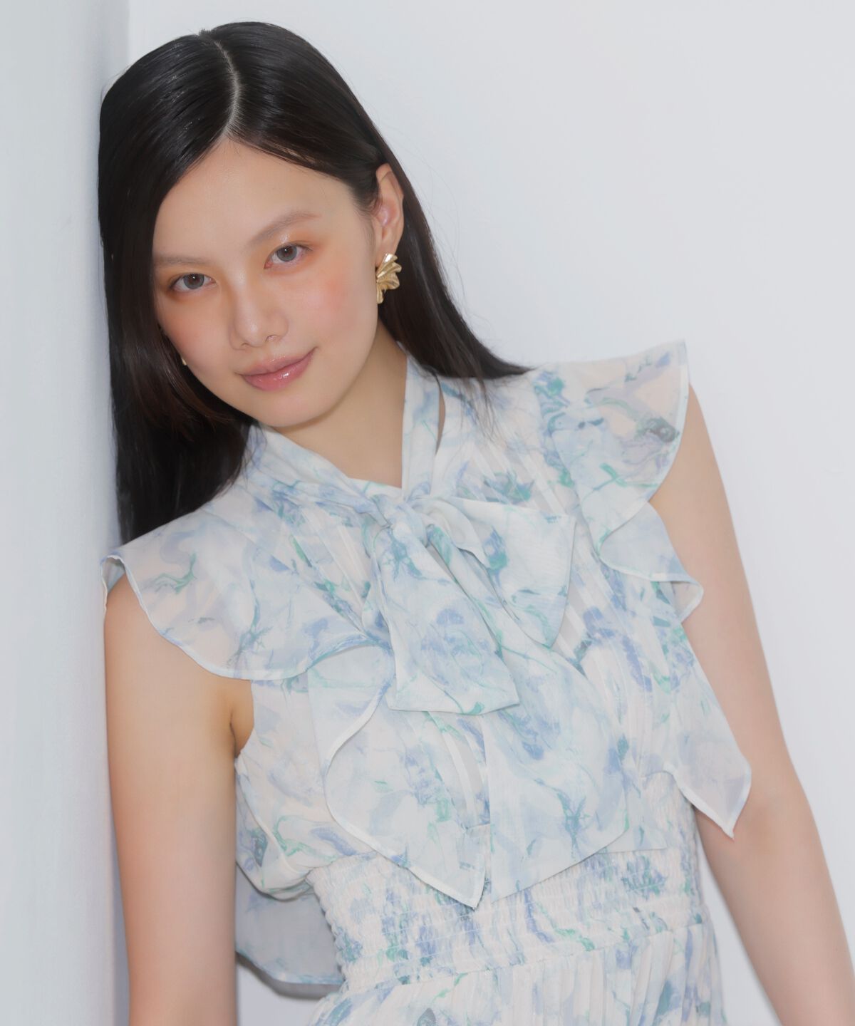 アンドクチュール「シフォンプリーツワンピース」|ワンピース|