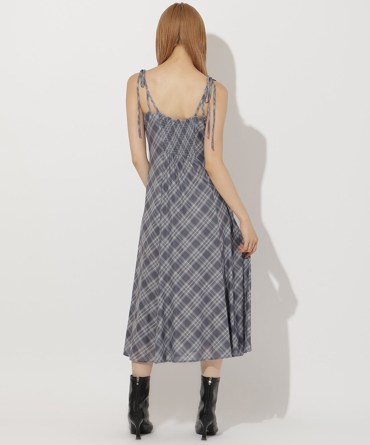 アンドクチュール「バイヤスチェックキャミワンピース」|ワンピース|