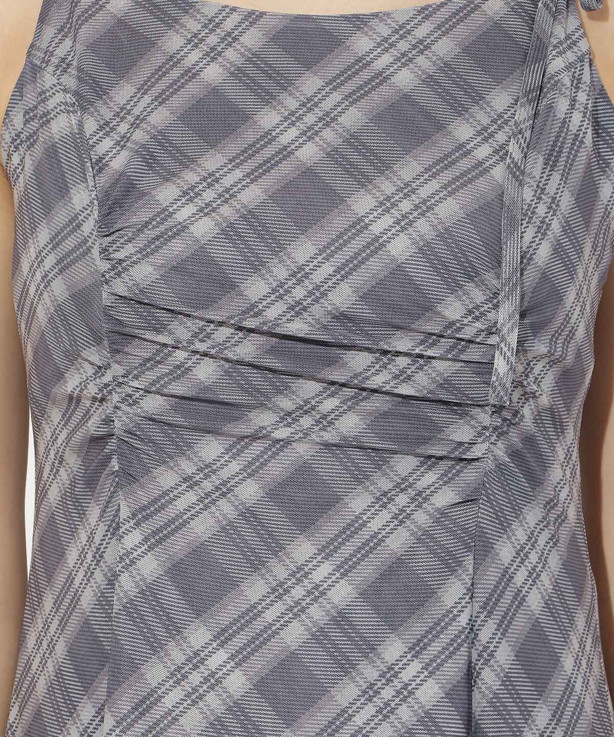 アンドクチュール「バイヤスチェックキャミワンピース」|ワンピース|