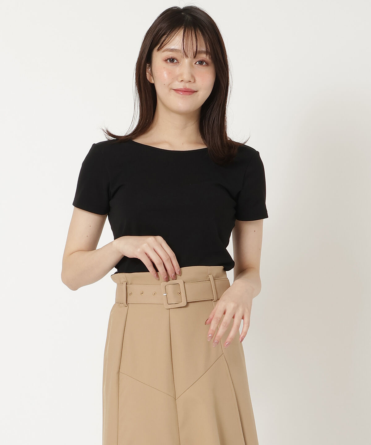 REDYAZEL「カップ付きTシャツ」|Tシャツ・カットソー|ブラック