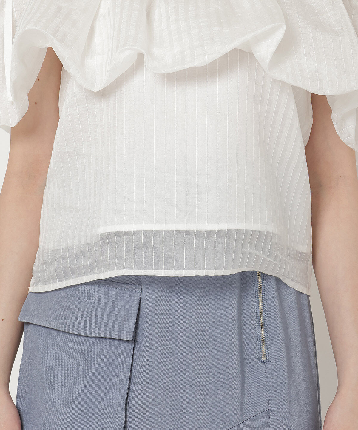 REDYAZEL「ストライプシアートップス」|Tシャツ・カットソー|