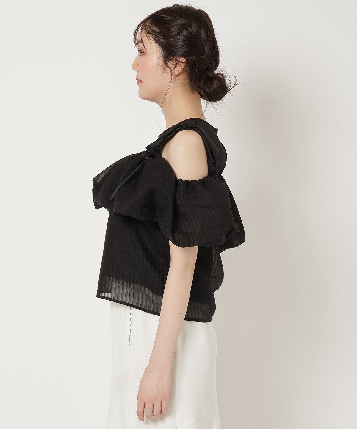 REDYAZEL「ストライプシアートップス」|Tシャツ・カットソー|