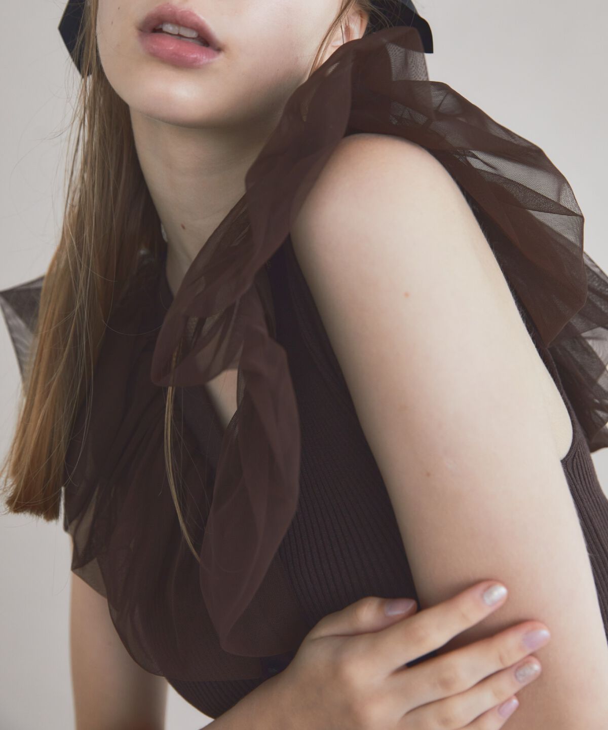 REDYAZEL「チュールドッキングニット」|ニット・セーター|