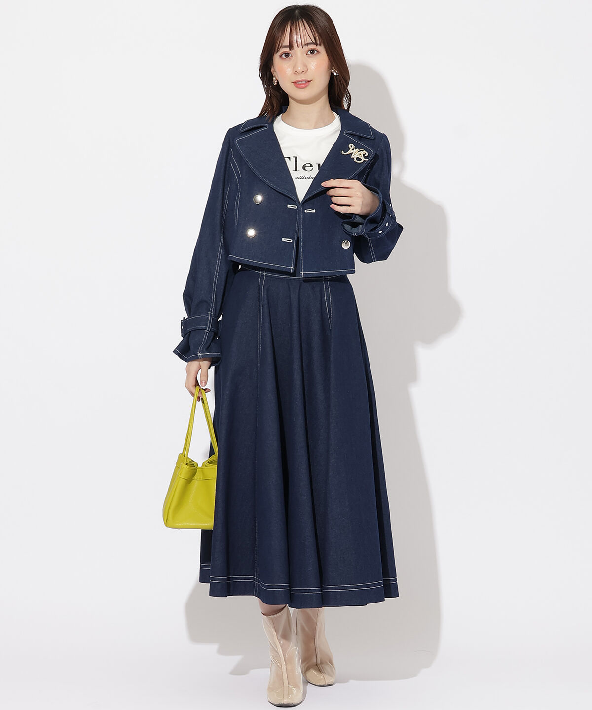 WILLSELECTION「デニムWボタンジャケット」|デニムジャケット|