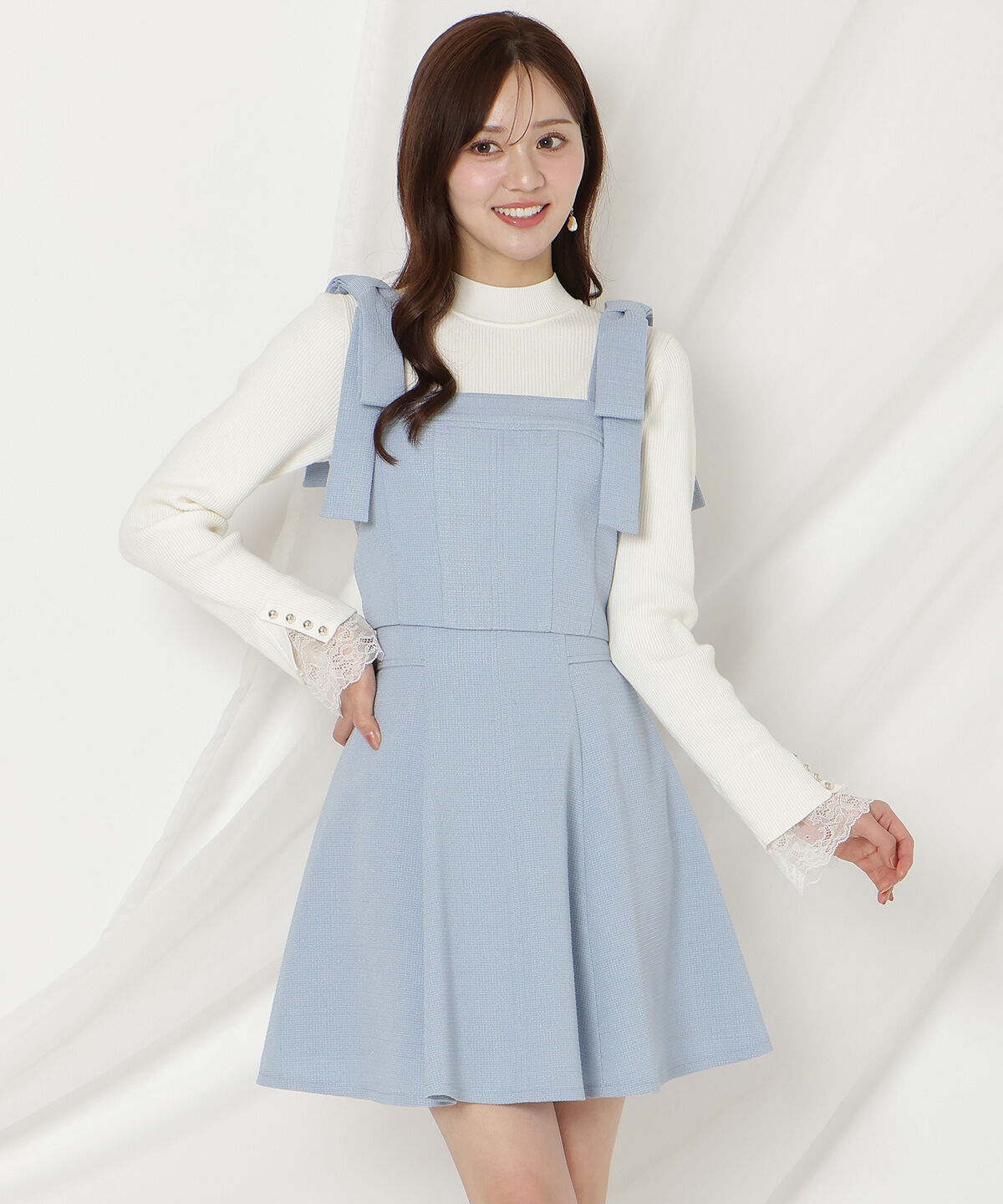 WILLSELECTION「リボンショルダービスチェ」|その他|ブルー